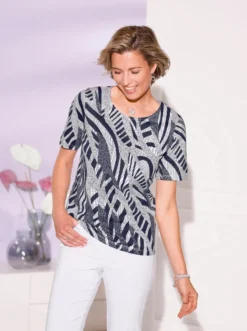 Kurzarmshirt im Fantasie-Druck
