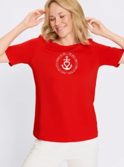 Kurzarmshirt im Marine-Look