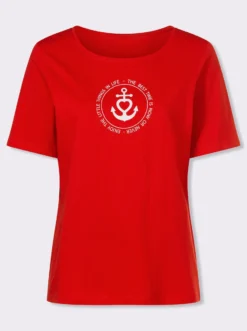 Kurzarmshirt im Marine-Look