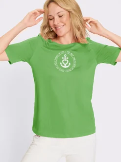 Kurzarmshirt im Marine-Look