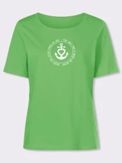 Kurzarmshirt im Marine-Look