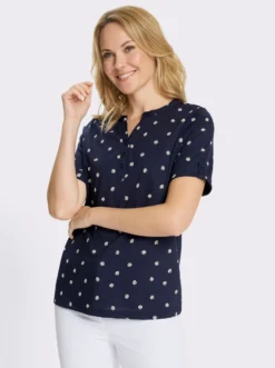 Kurzarmshirt im maritimen Dessin
