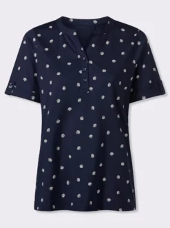 Kurzarmshirt im maritimen Dessin