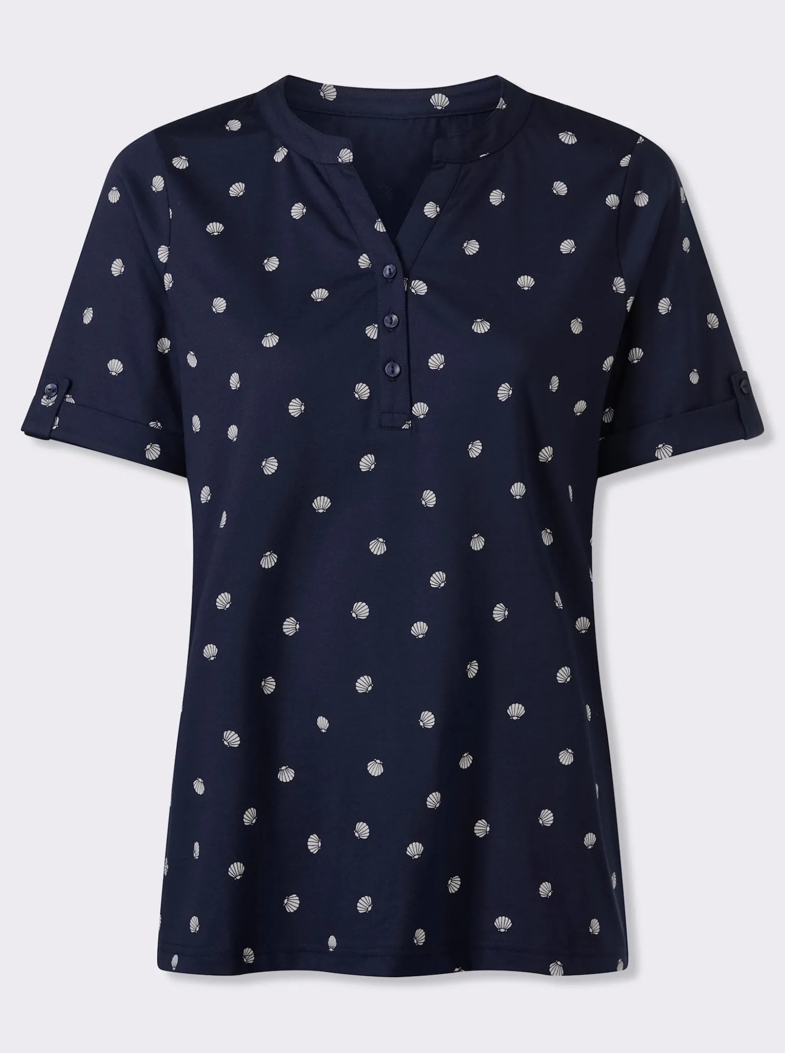 Kurzarmshirt im maritimen Dessin