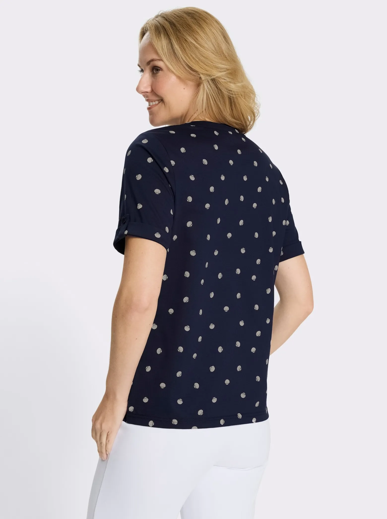 Kurzarmshirt im maritimen Dessin