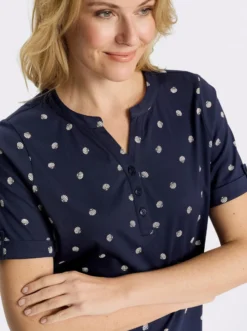 Kurzarmshirt im maritimen Dessin