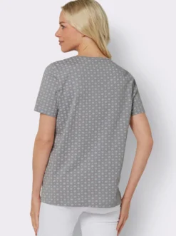 Kurzarmshirt im Minimaldessin