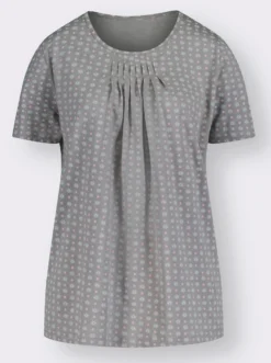 Kurzarmshirt im Minimaldessin