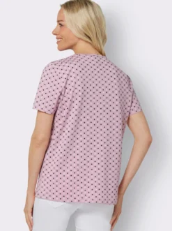 Kurzarmshirt im Minimaldessin