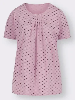 Kurzarmshirt im Minimaldessin