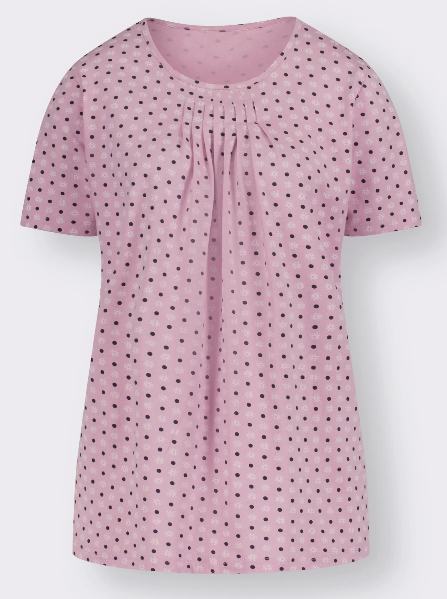 Kurzarmshirt im Minimaldessin