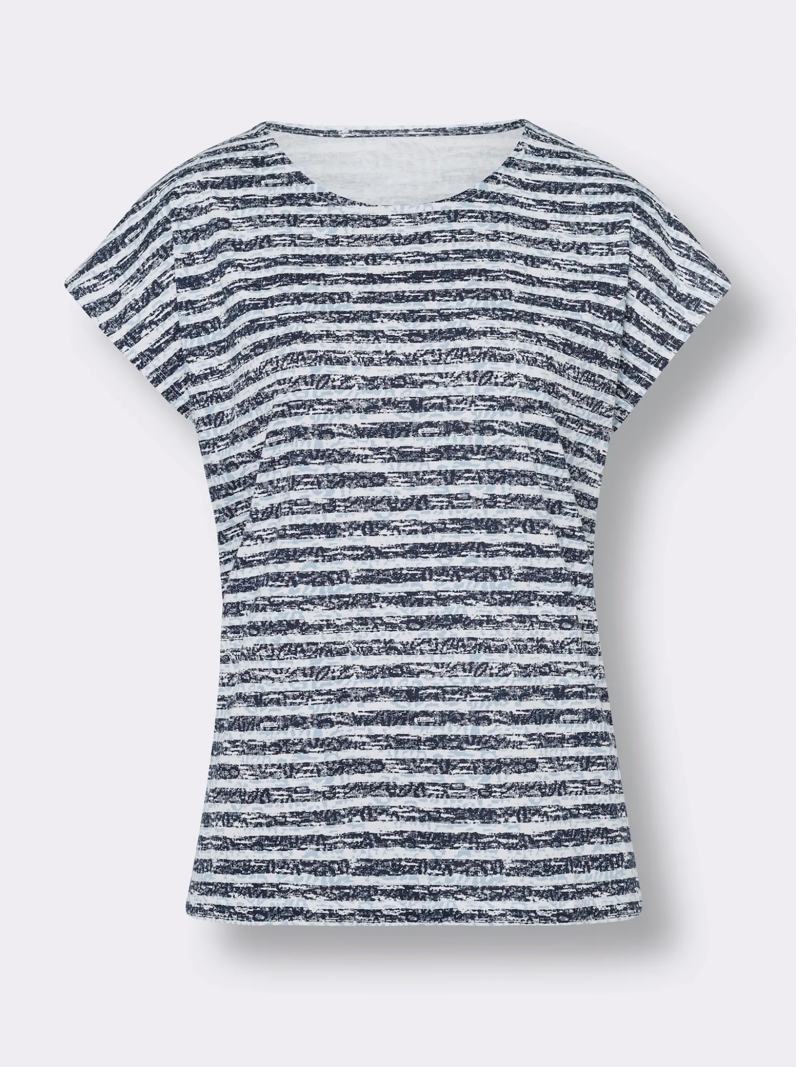 Kurzarmshirt im Ringel-Dessin