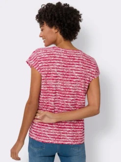 Kurzarmshirt im Ringel-Dessin