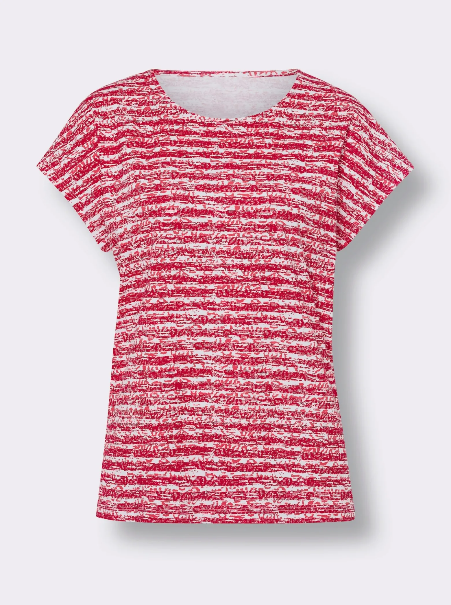 Kurzarmshirt im Ringel-Dessin