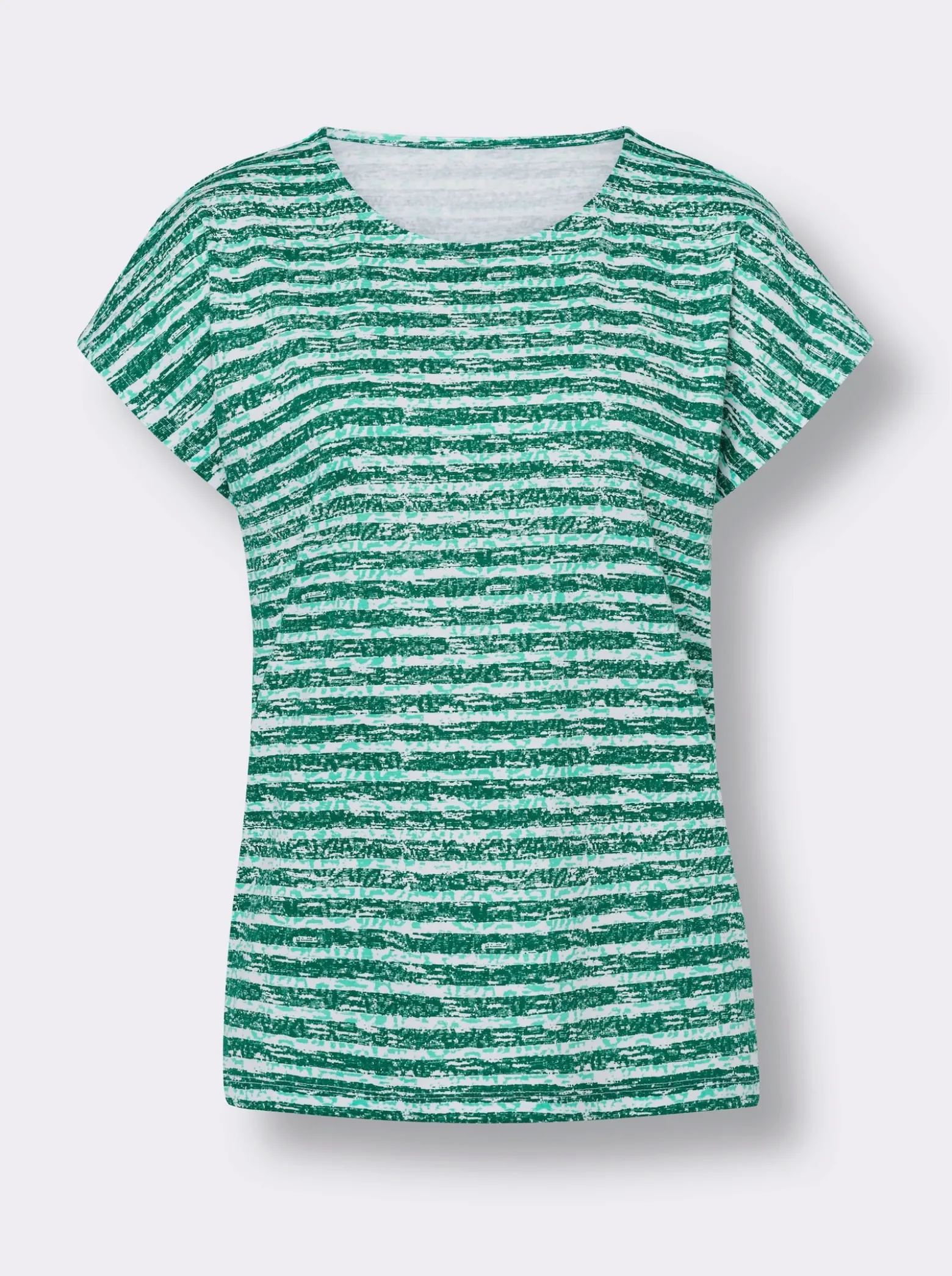 Kurzarmshirt im Ringel-Dessin