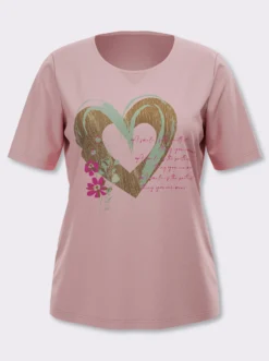Kurzarmshirt im Trachtenstil