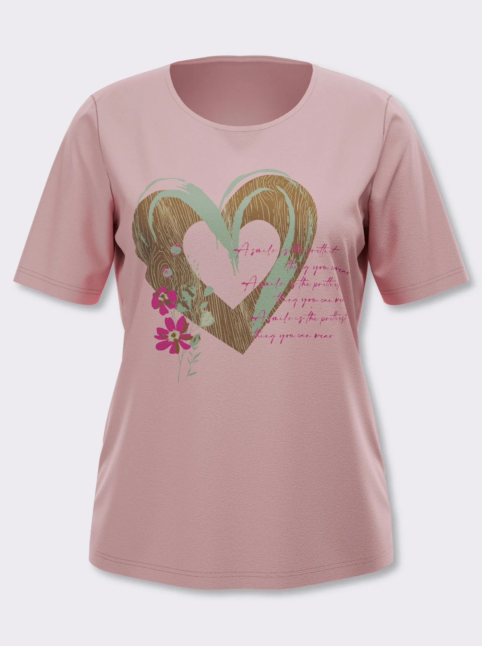 Kurzarmshirt im Trachtenstil