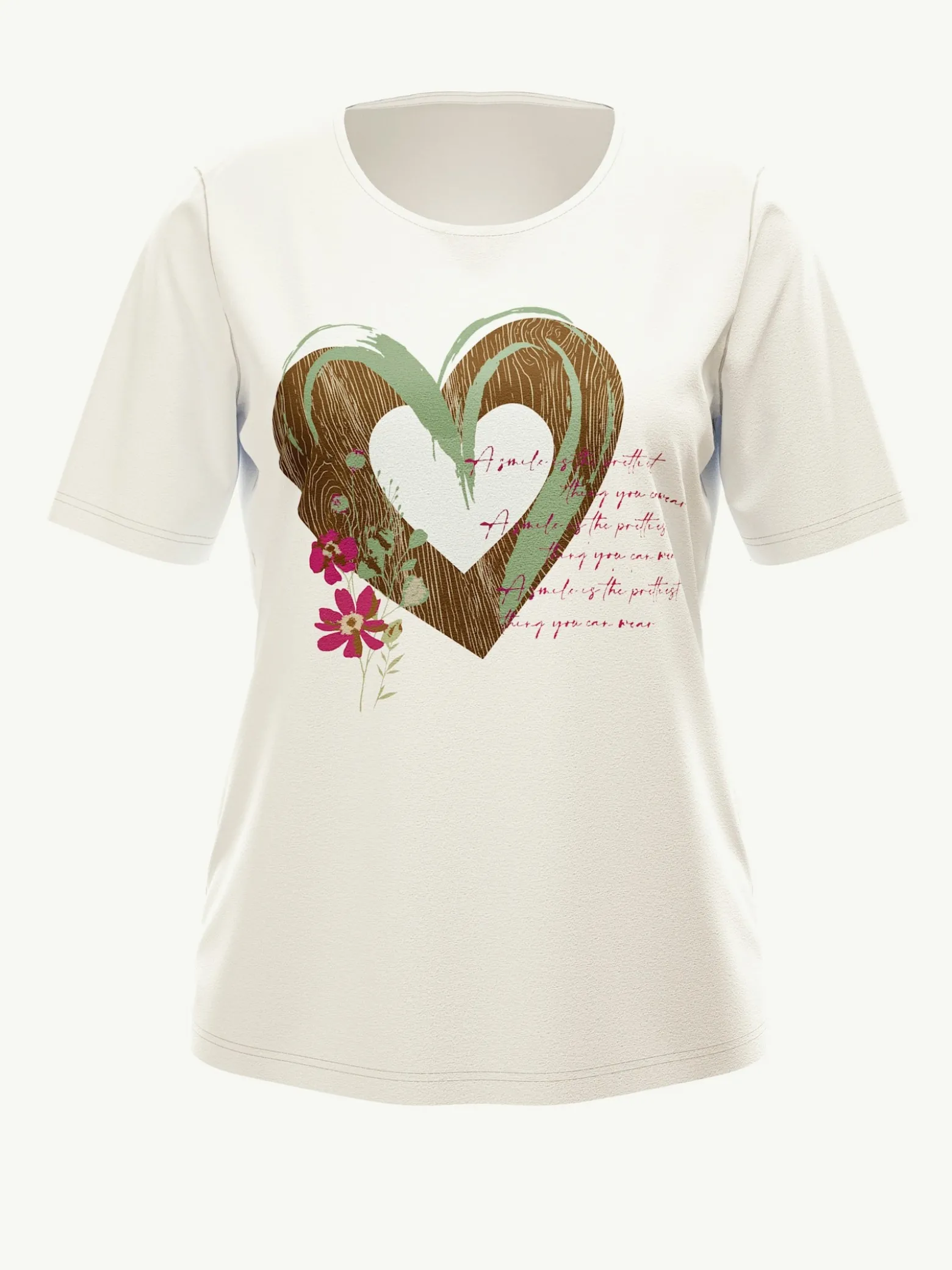 Kurzarmshirt im Trachtenstil