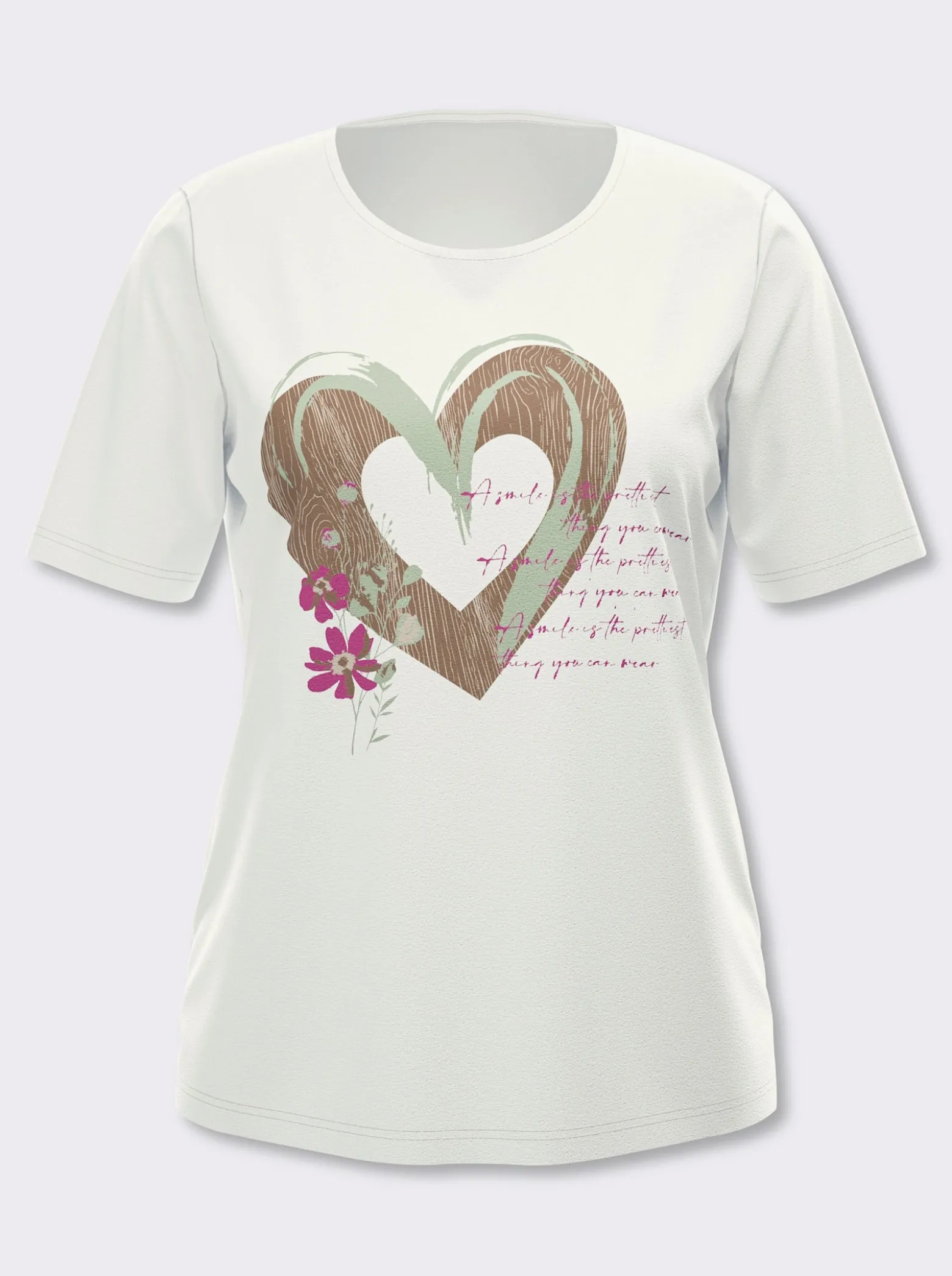Kurzarmshirt im Trachtenstil