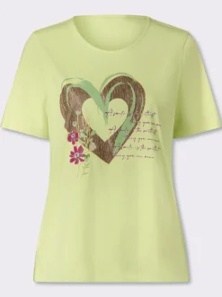 Kurzarmshirt im Trachtenstil
