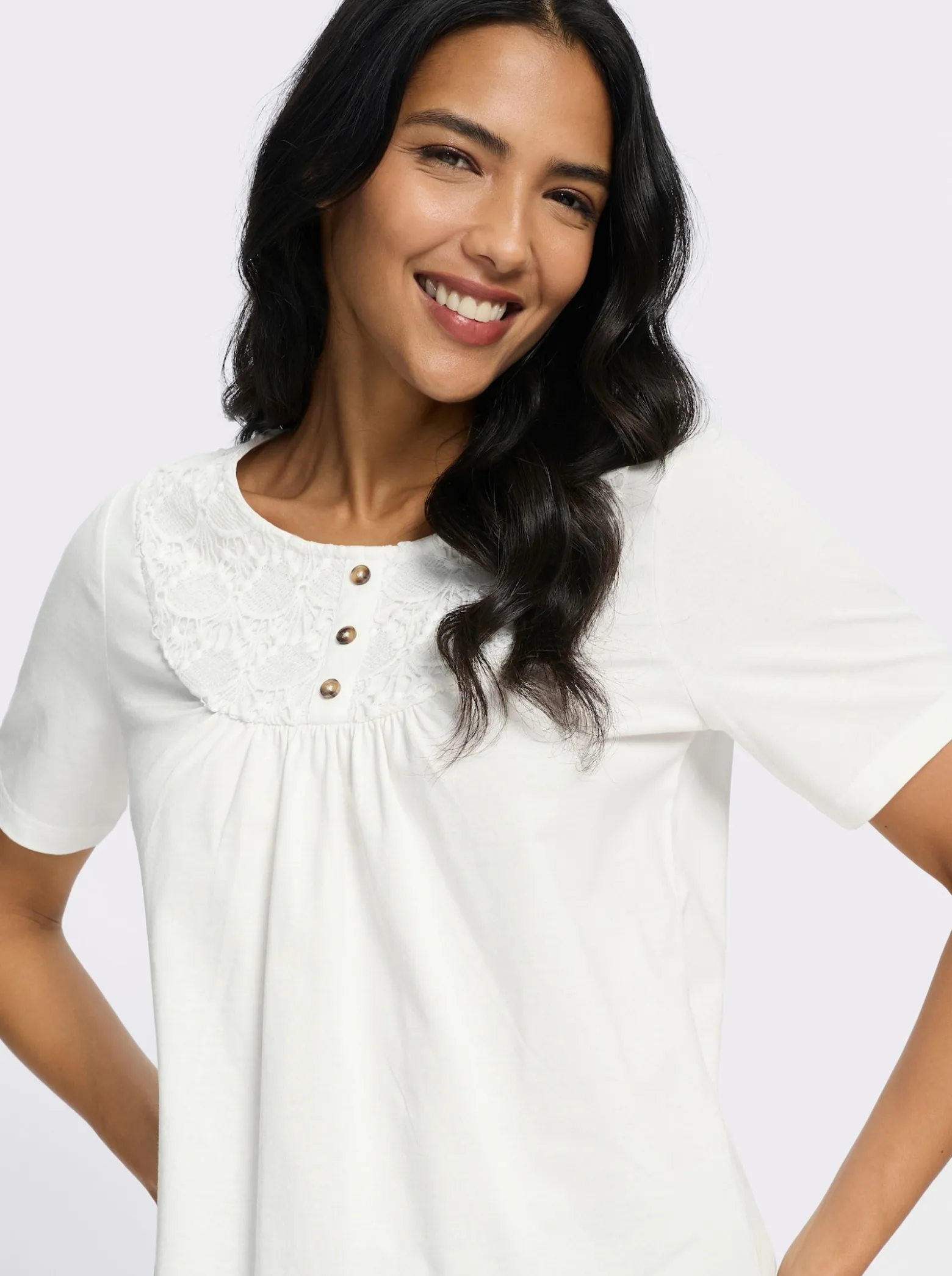Kurzarmshirt in A-Form