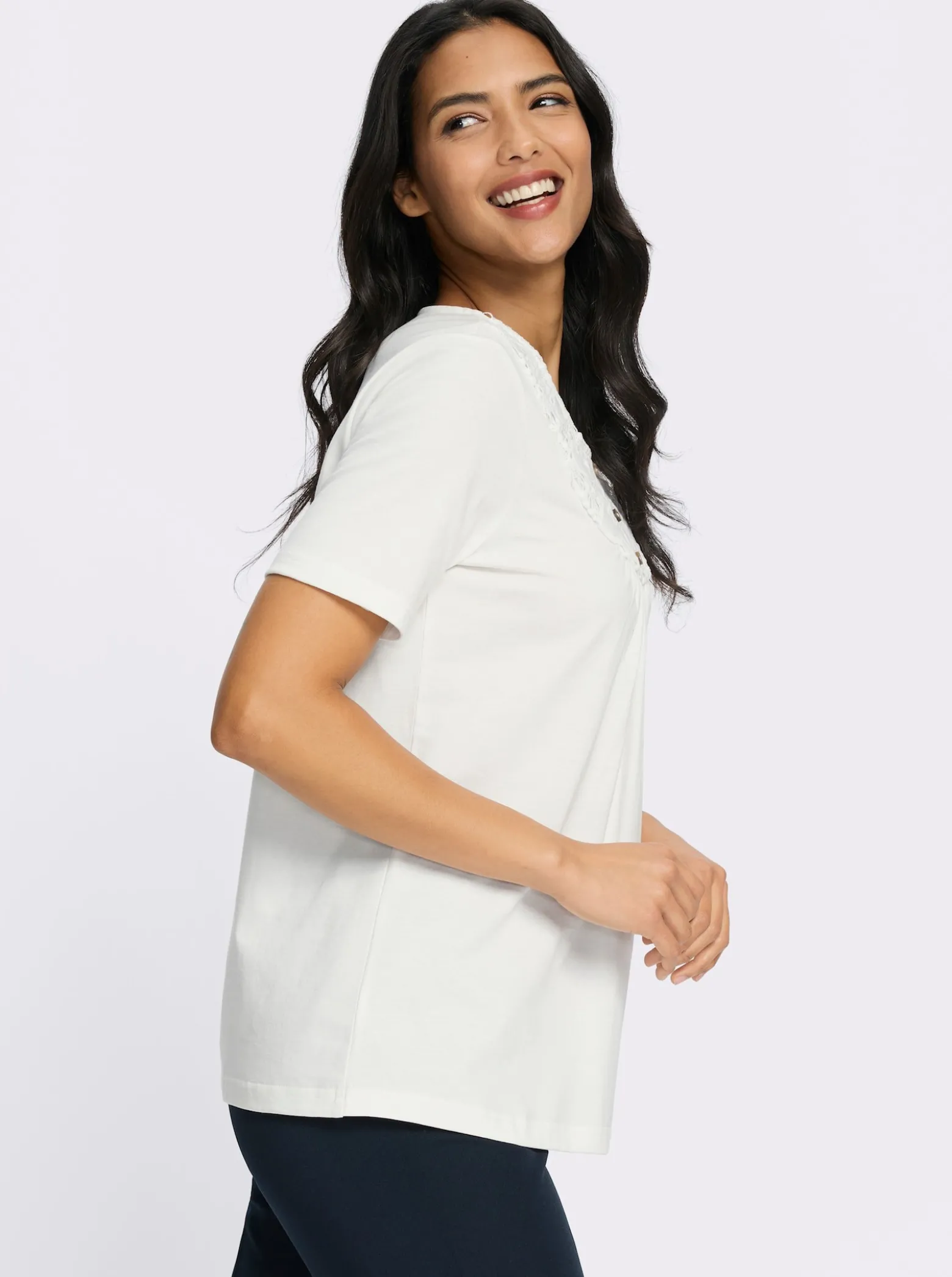Kurzarmshirt in A-Form