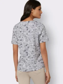 Kurzarmshirt in Baumwoll-Qualität