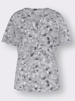 Kurzarmshirt in Baumwoll-Qualität