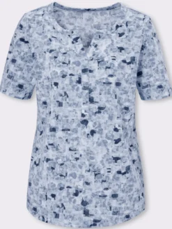 Kurzarmshirt in Baumwoll-Qualität