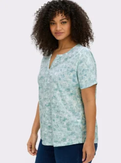 Kurzarmshirt in Baumwoll-Qualität
