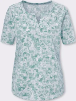 Kurzarmshirt in Baumwoll-Qualität