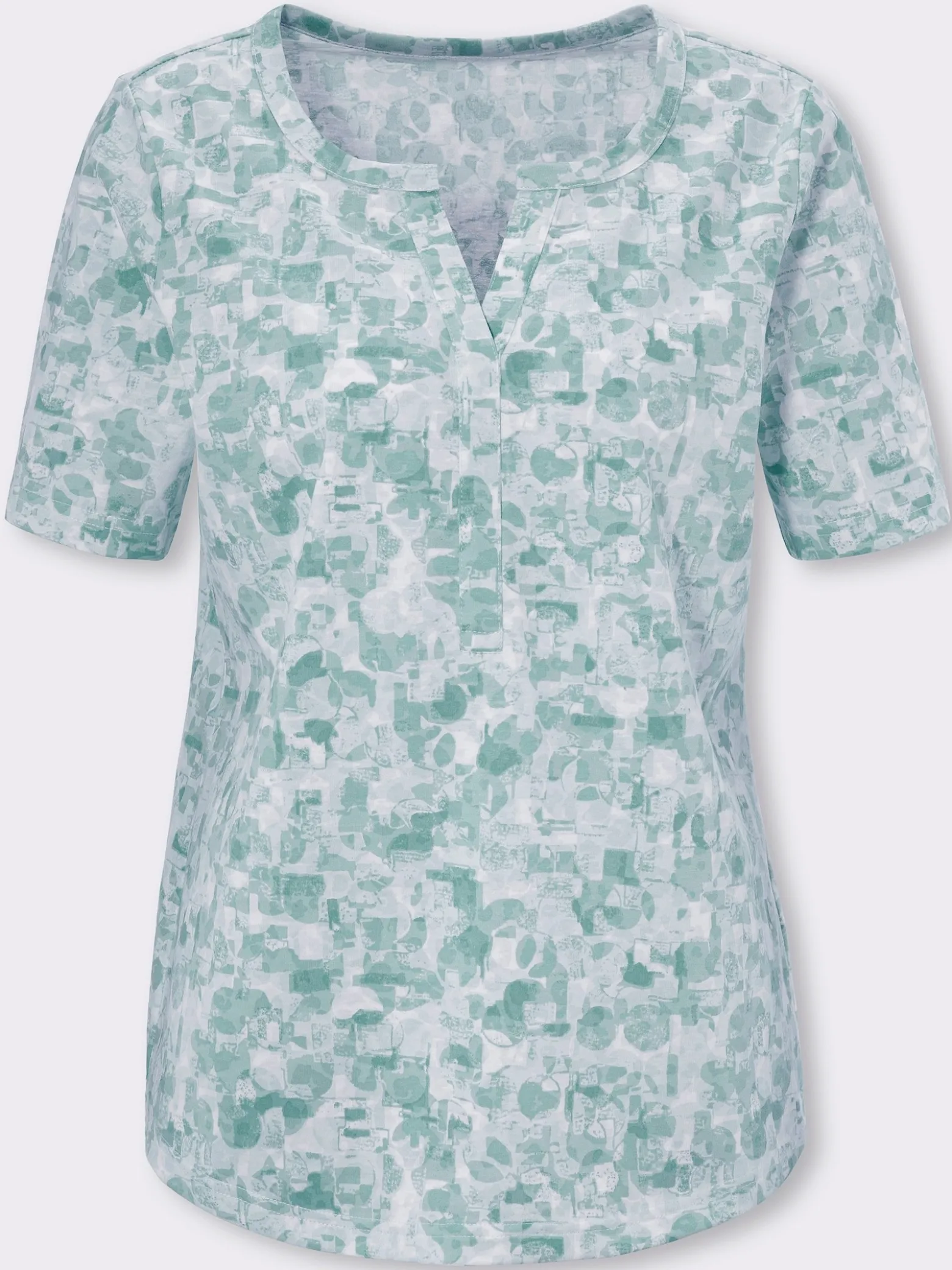 Kurzarmshirt in Baumwoll-Qualität