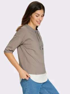 Kurzarmshirt in 2-in-1-Optik