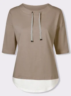 Kurzarmshirt in 2-in-1-Optik