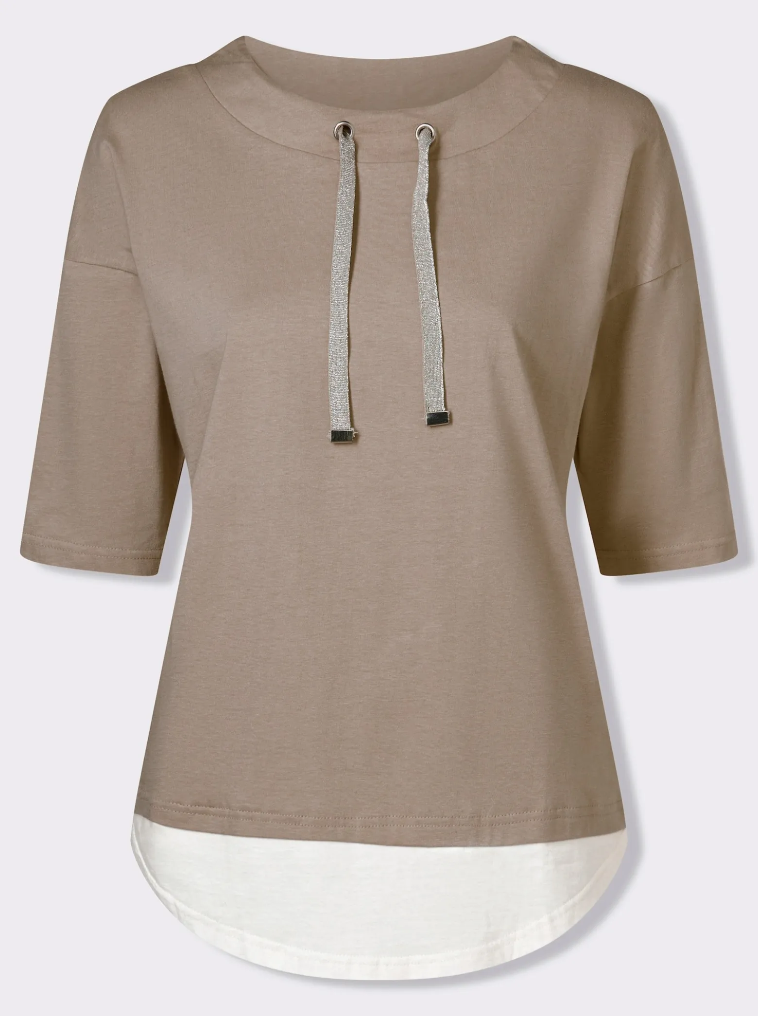 Kurzarmshirt in 2-in-1-Optik