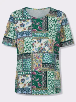 Kurzarmshirt in Patch-Optik
