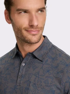 Kurzarmshirt mit Allover-Print