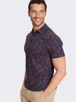 Kurzarmshirt mit Allover-Print