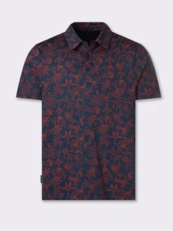 Kurzarmshirt mit Allover-Print