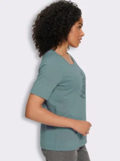 Kurzarmshirt mit Anker-Motiv