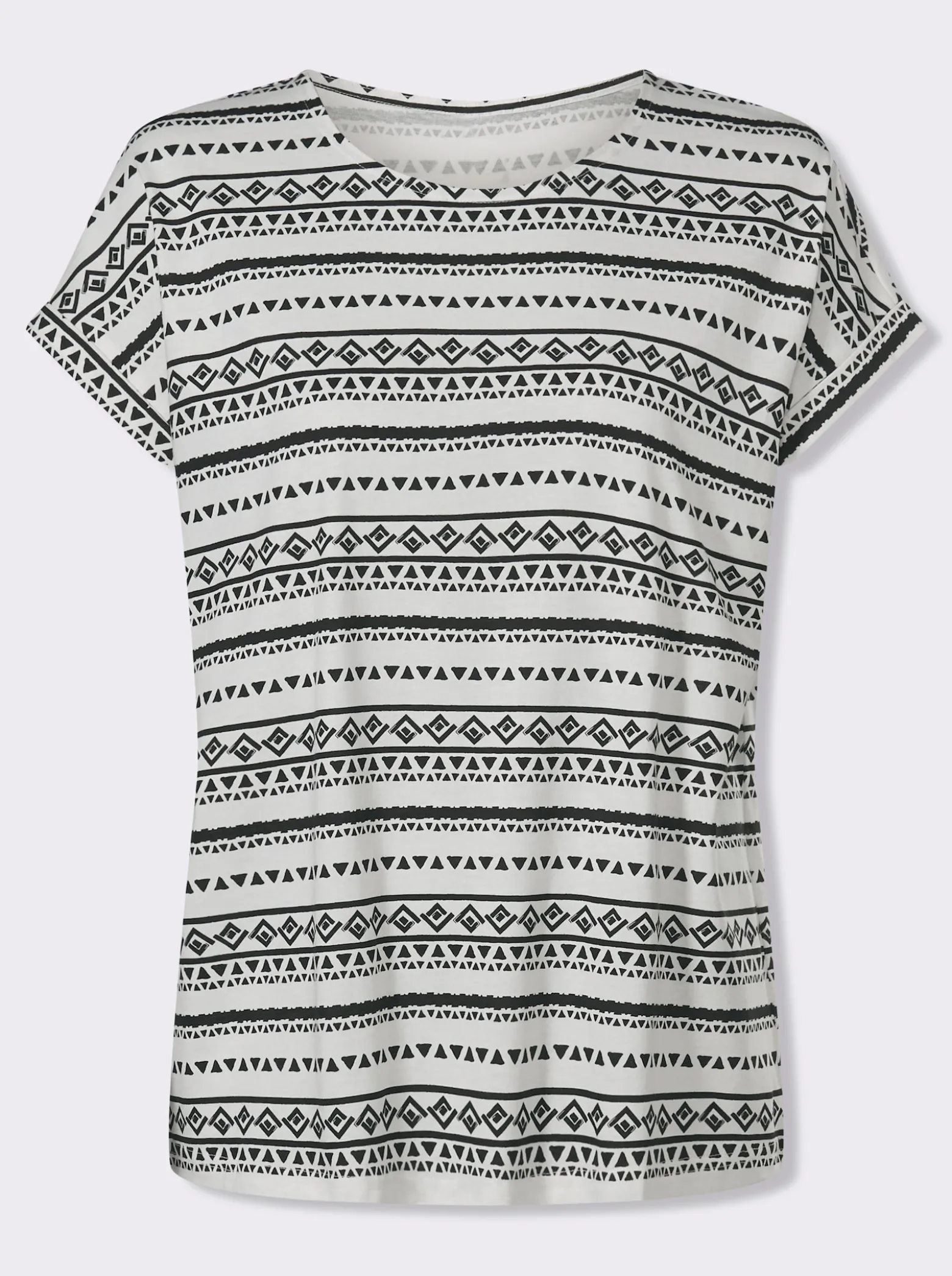 Kurzarmshirt mit überschnittenen Schultern