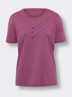 Kurzarmshirt mit Biesen