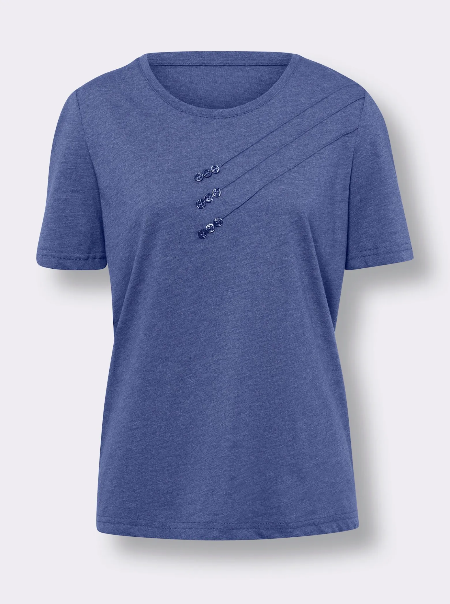 Kurzarmshirt mit Biesen