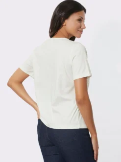 Kurzarmshirt mit Biesen im Vorderteil