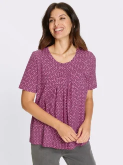 Kurzarmshirt mit Biesenpartie