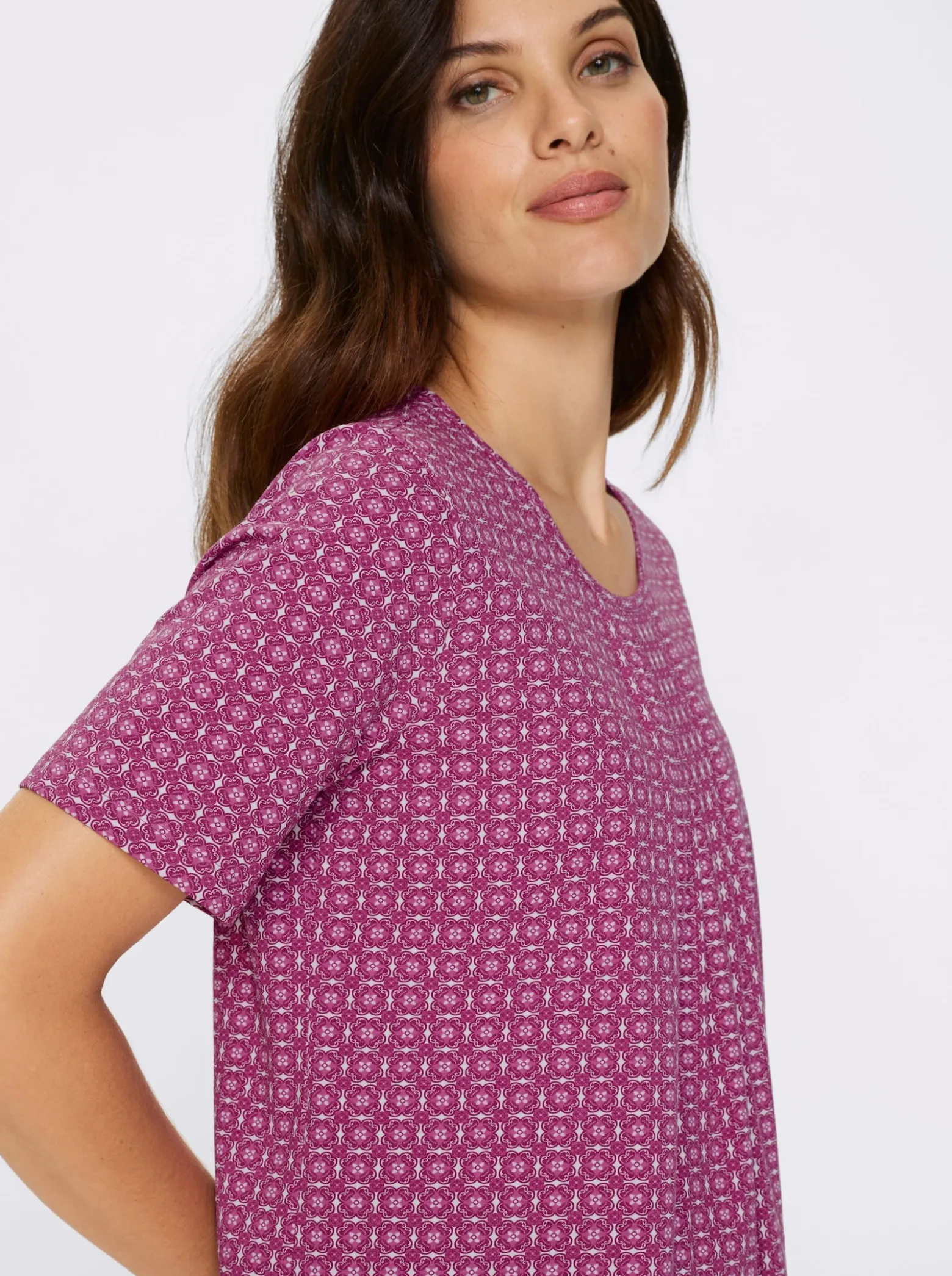 Kurzarmshirt mit Biesenpartie