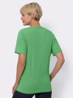 Kurzarmshirt mit Biesen-Verzierung