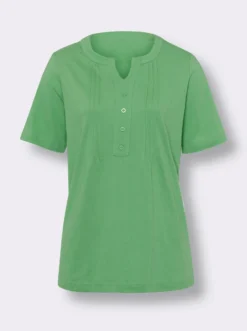 Kurzarmshirt mit Biesen-Verzierung