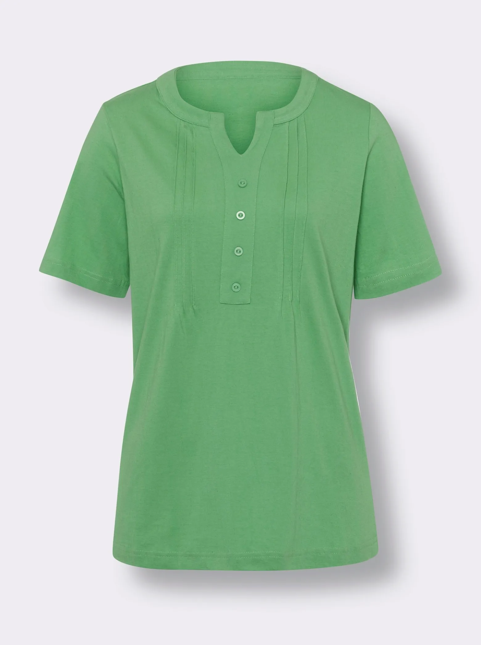 Kurzarmshirt mit Biesen-Verzierung