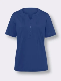 Kurzarmshirt mit Biesen-Verzierung